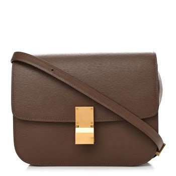 celine box glazed nut|CELINE Liege Calfskin Medium Classic Box Flap Bag Glazed Nut .